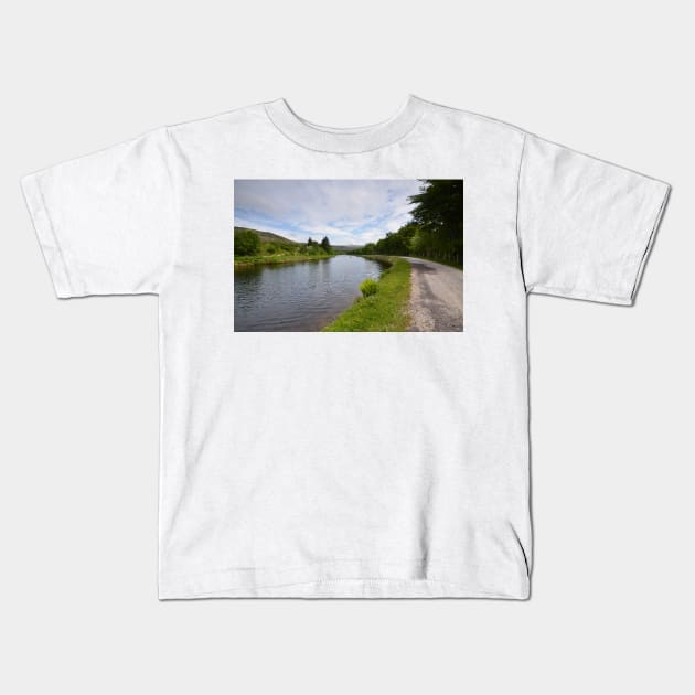 The Caledonian Canal Kids T-Shirt by StephenJSmith